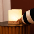 Yce Lichtbruine draadloze houten lamp