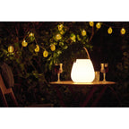 Derry LED-lamp, oplaadbaar, wit, ø21 cm