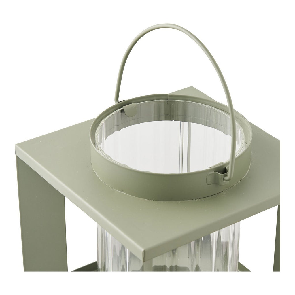 Lohals Lantaarn, glas/metaal, groen, 18x18x20,5 cm