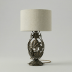 Antique Bronze Leaf Vine Table Lamp
