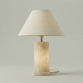 Alabaster Column Table Lamp