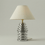 Stacked Metal Disc Table Lamp