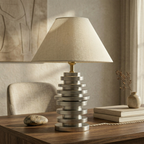 Stacked Metal Disc Table Lamp