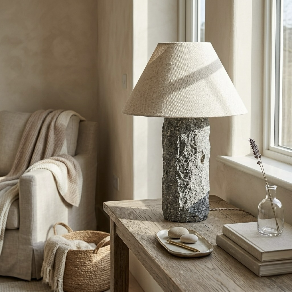 Raw Stone Table Lamp