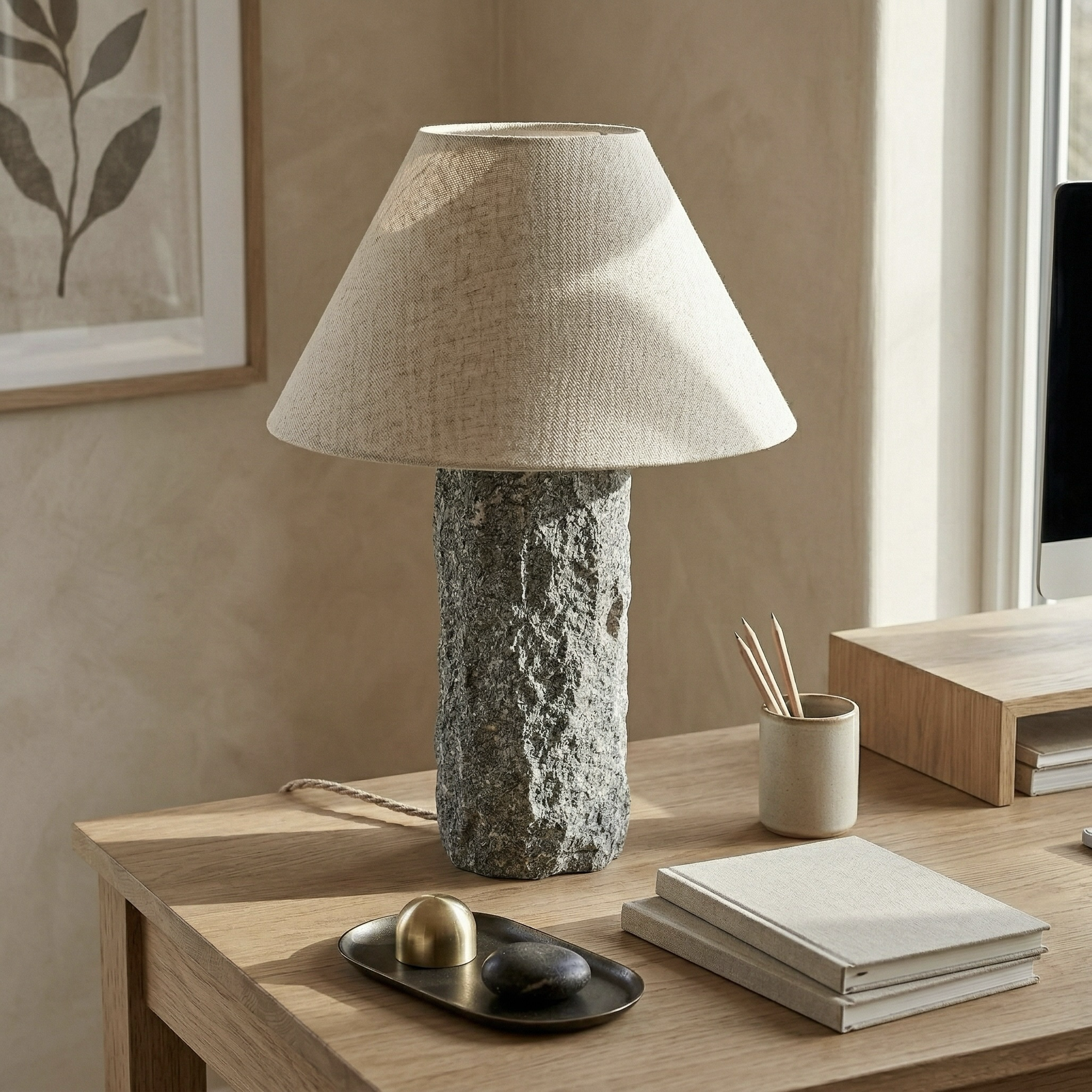 Raw Stone Table Lamp