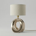 Sculptural Gold Loop Table Lamp