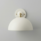White Dome Wall Sconce