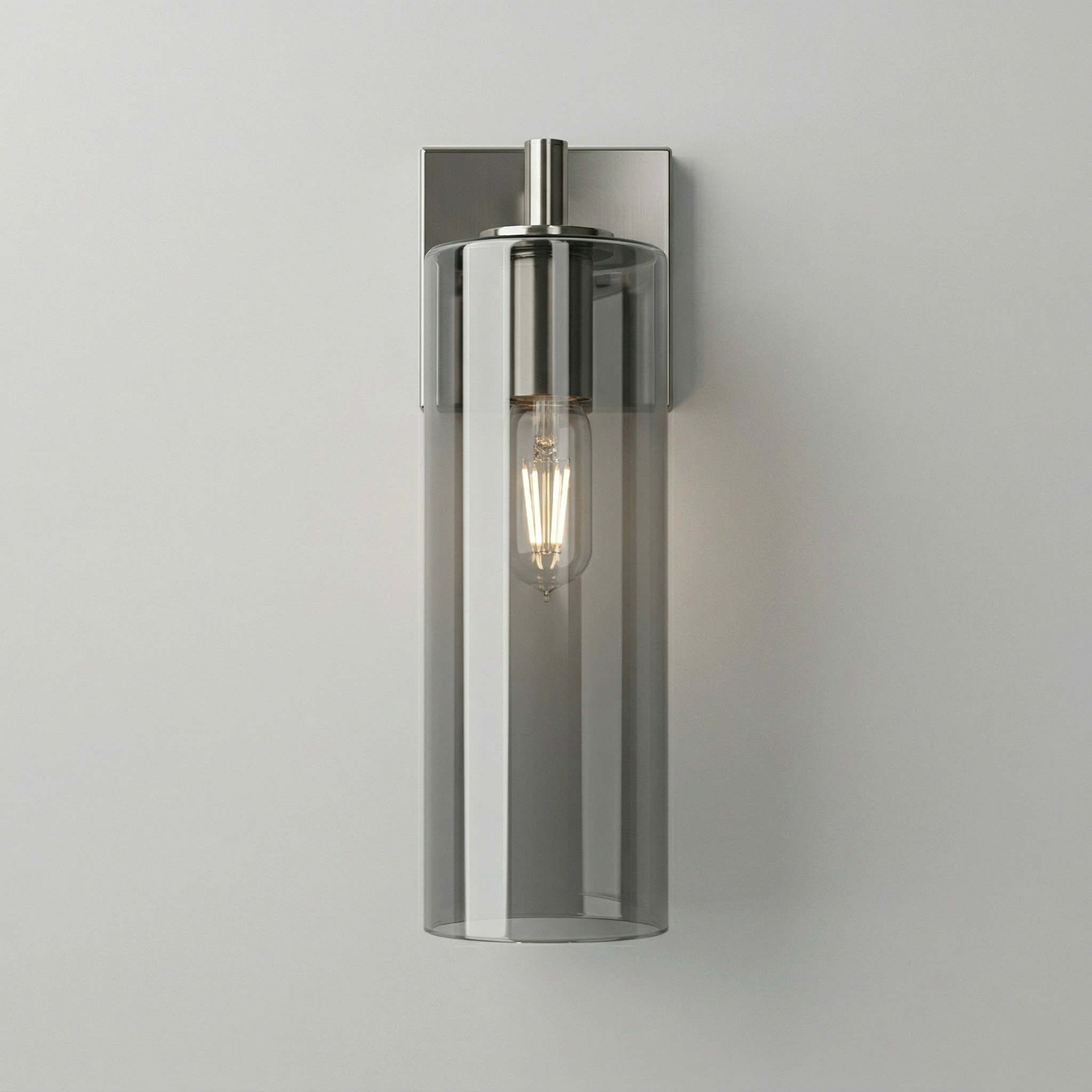 Modern Glass Cylinder Wall Sconce