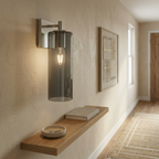 Modern Glass Cylinder Wall Sconce