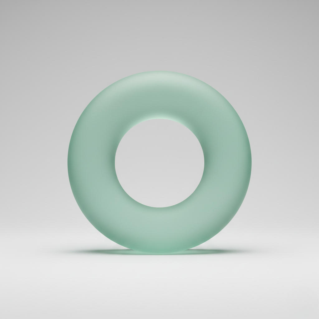 Frosted Mint Ring Sculpture