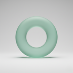 Frosted Mint Ring Sculpture