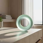 Frosted Mint Ring Sculpture