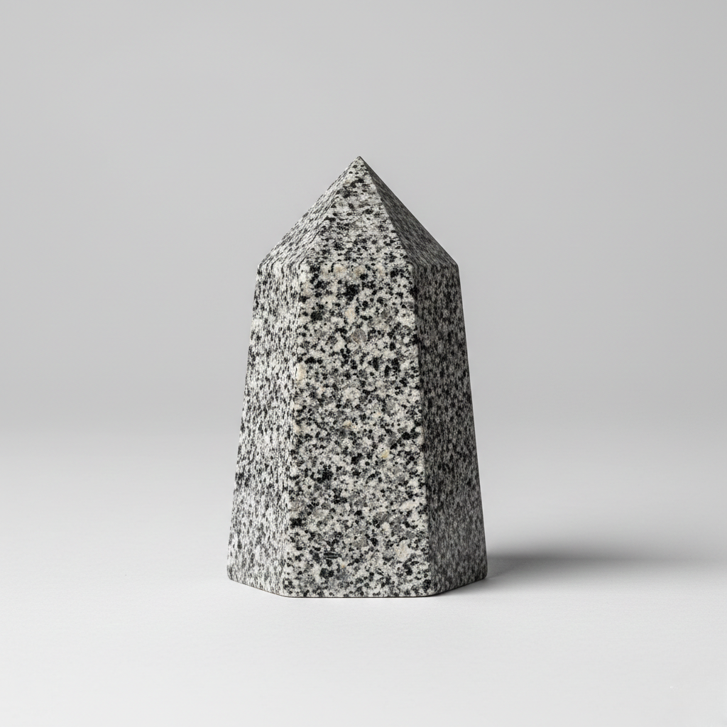 Speckled Granite Obelisk Accent