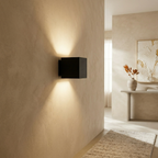 Modern Matte Black Cube Wall Sconce