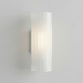 Ribbed Glass Cylinder Wall Sconce