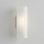 Ribbed Glass Cylinder Wall Sconce