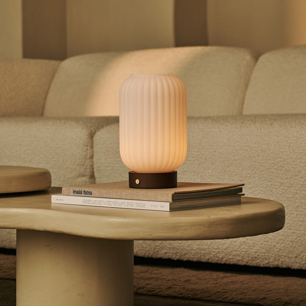 Lilly Donkerbruine Oplaadbare Lamp