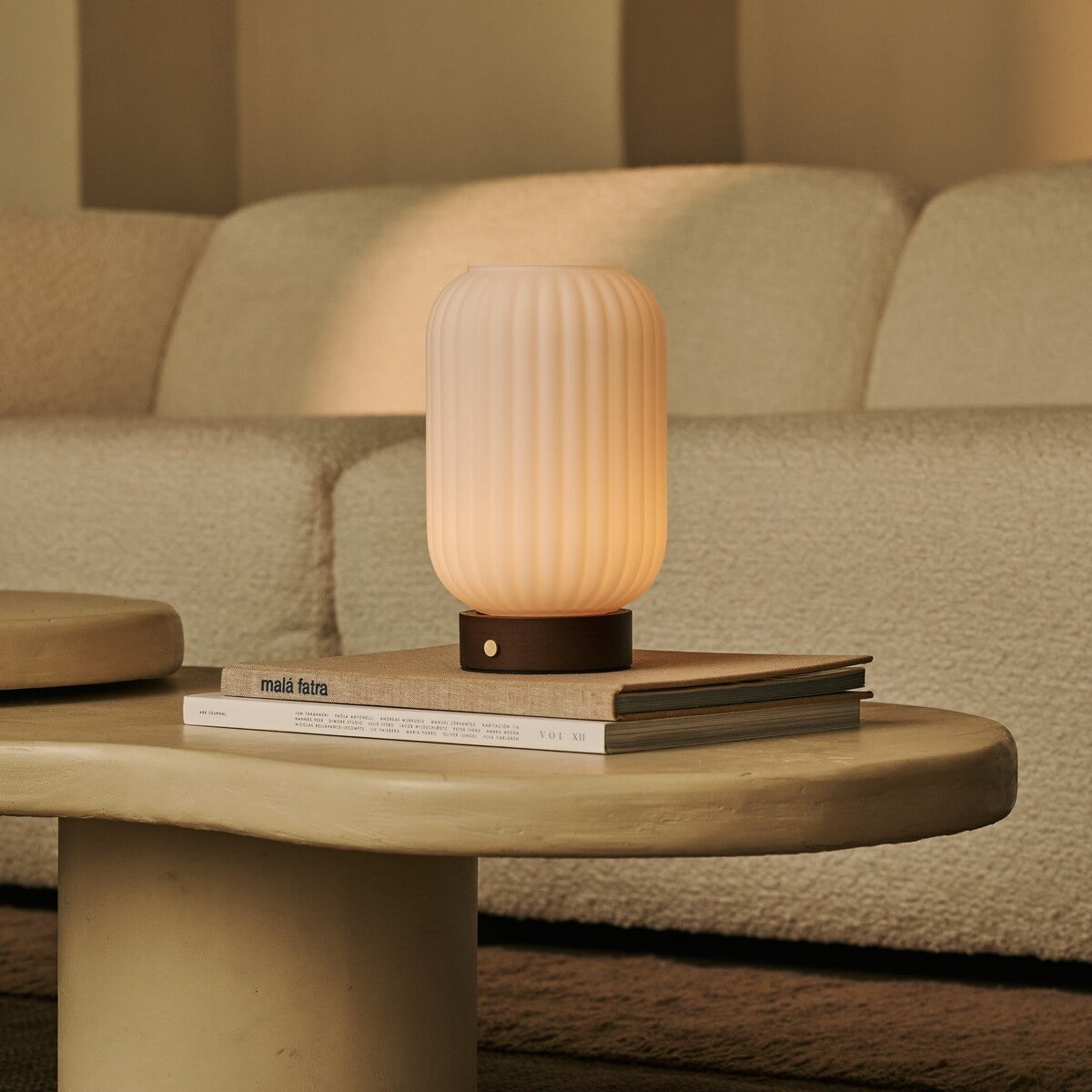 Lilly Donkerbruine Oplaadbare Lamp