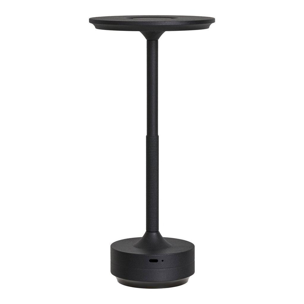 Lyneham LED Tafellamp - Aluminium, Zwart - 13x13x28,5 cm
