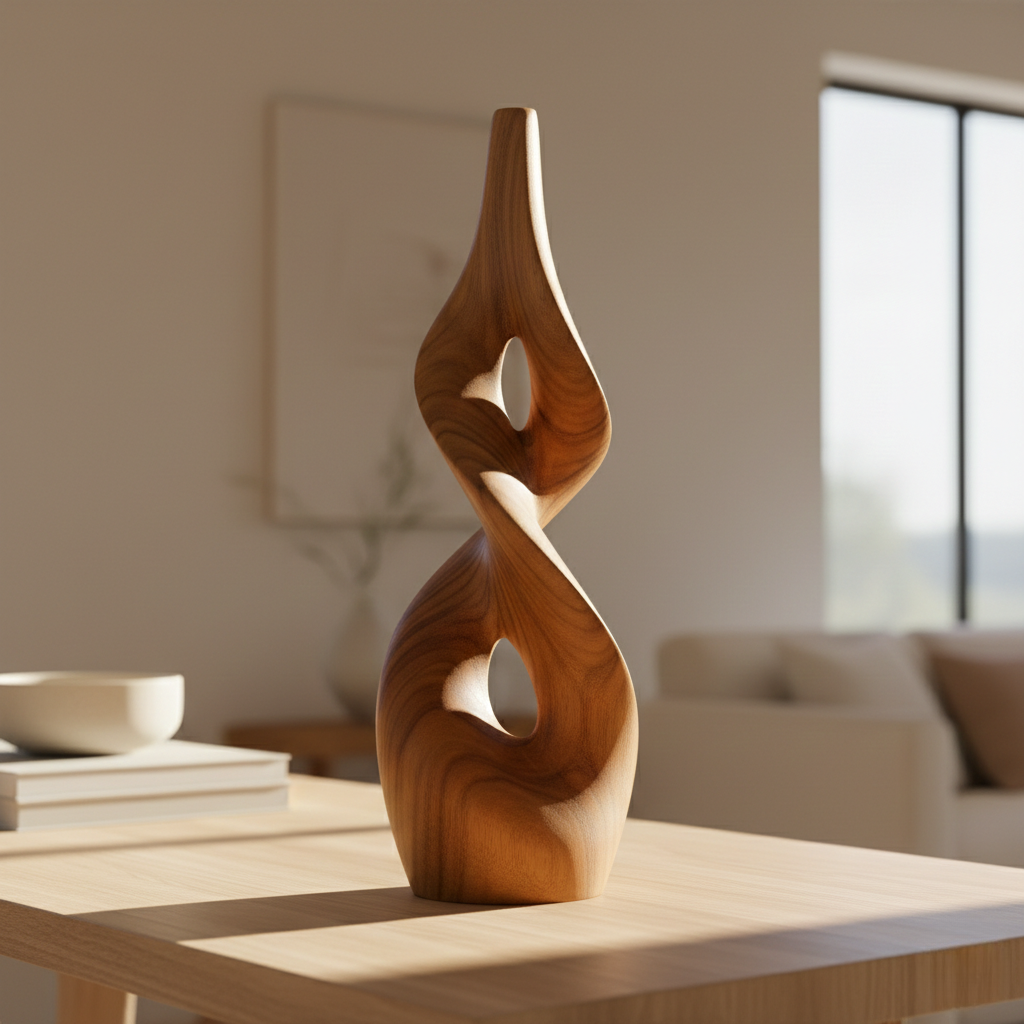 Natural Twist Wood Sculpture