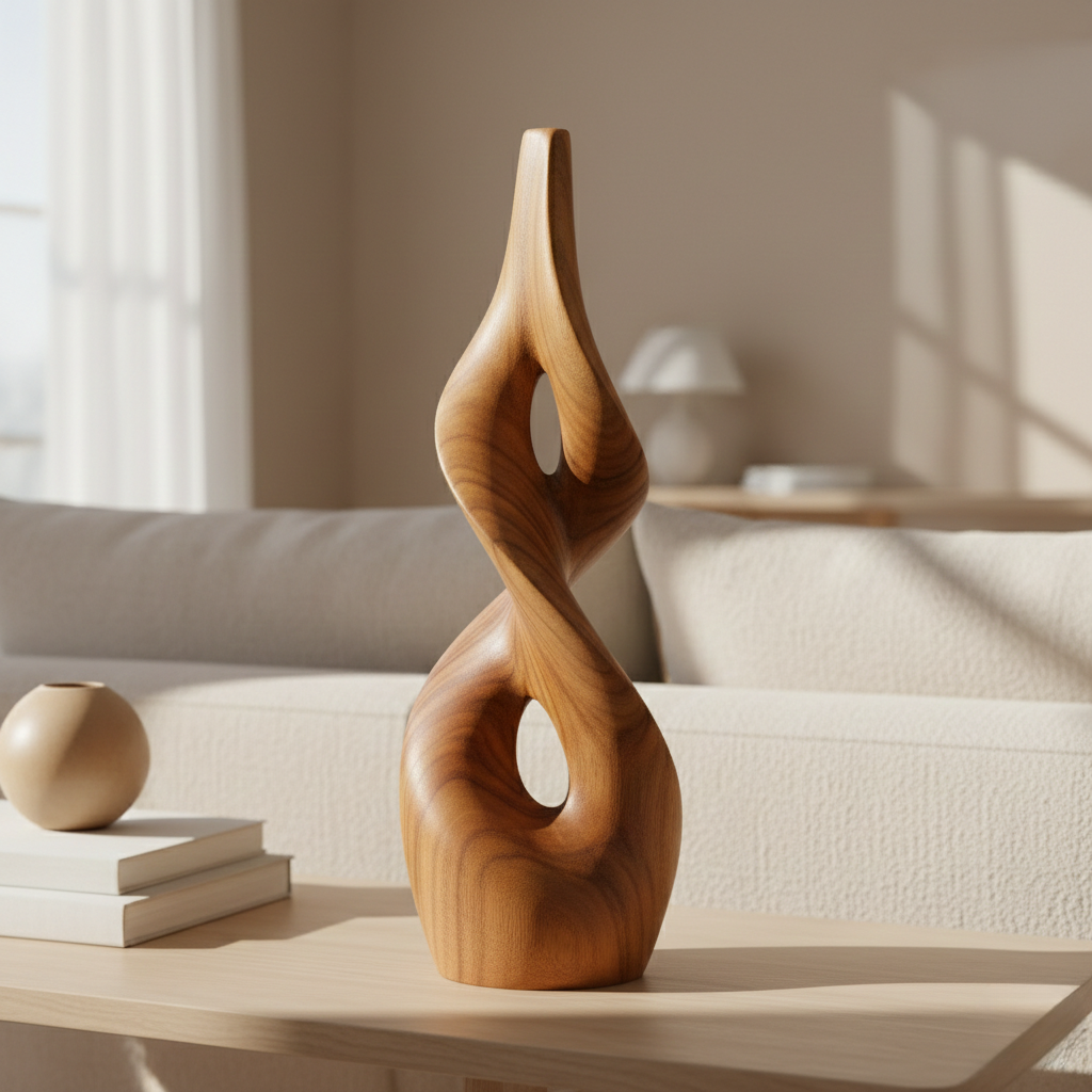 Natural Twist Wood Sculpture