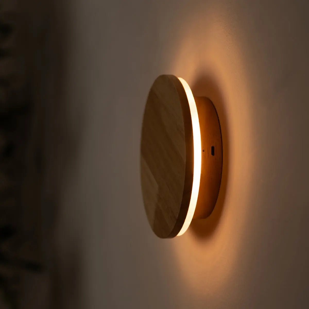 Lou Lichtbruine draadloze wandlamp