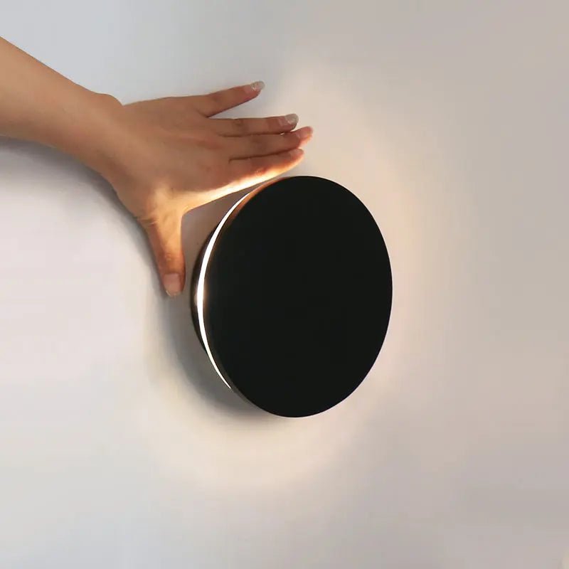 Lou zwarte draadloze wandlamp
