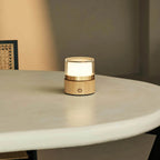 Leo Lichtbruine draadloze oplaadbare lamp