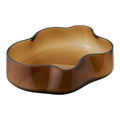 Dienblad, glas, gerookt bruin, 29,5x24x7 cm