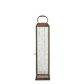 Herslev Lantaarn, glas/metaal, antiek messing look, 12x12x49 cm