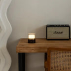 Leo Donkerbruine Oplaadbare Lamp