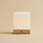 Yce Lichtbruine draadloze houten lamp