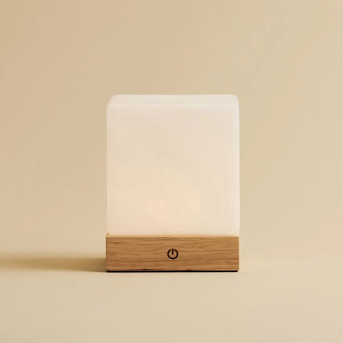 Yce Lichtbruine draadloze houten lamp