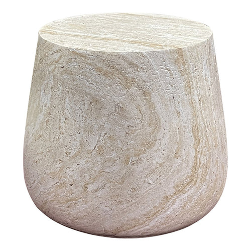 Bonn -bijzettafel - Natural, Fiberclay, Ø47.5x41 cm