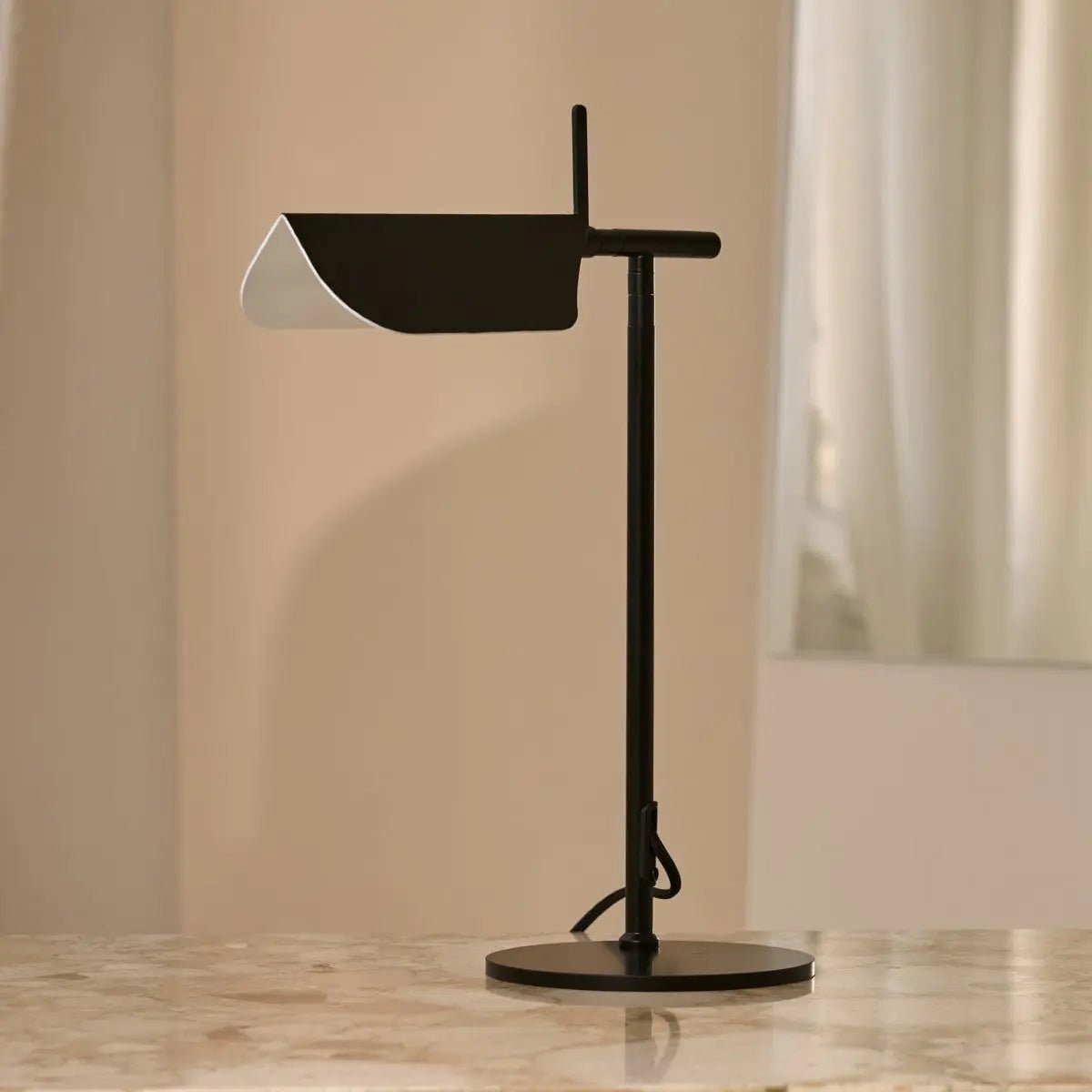Marcello zwart metalen dressoirlamp