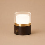 Leo Donkerbruine Oplaadbare Lamp