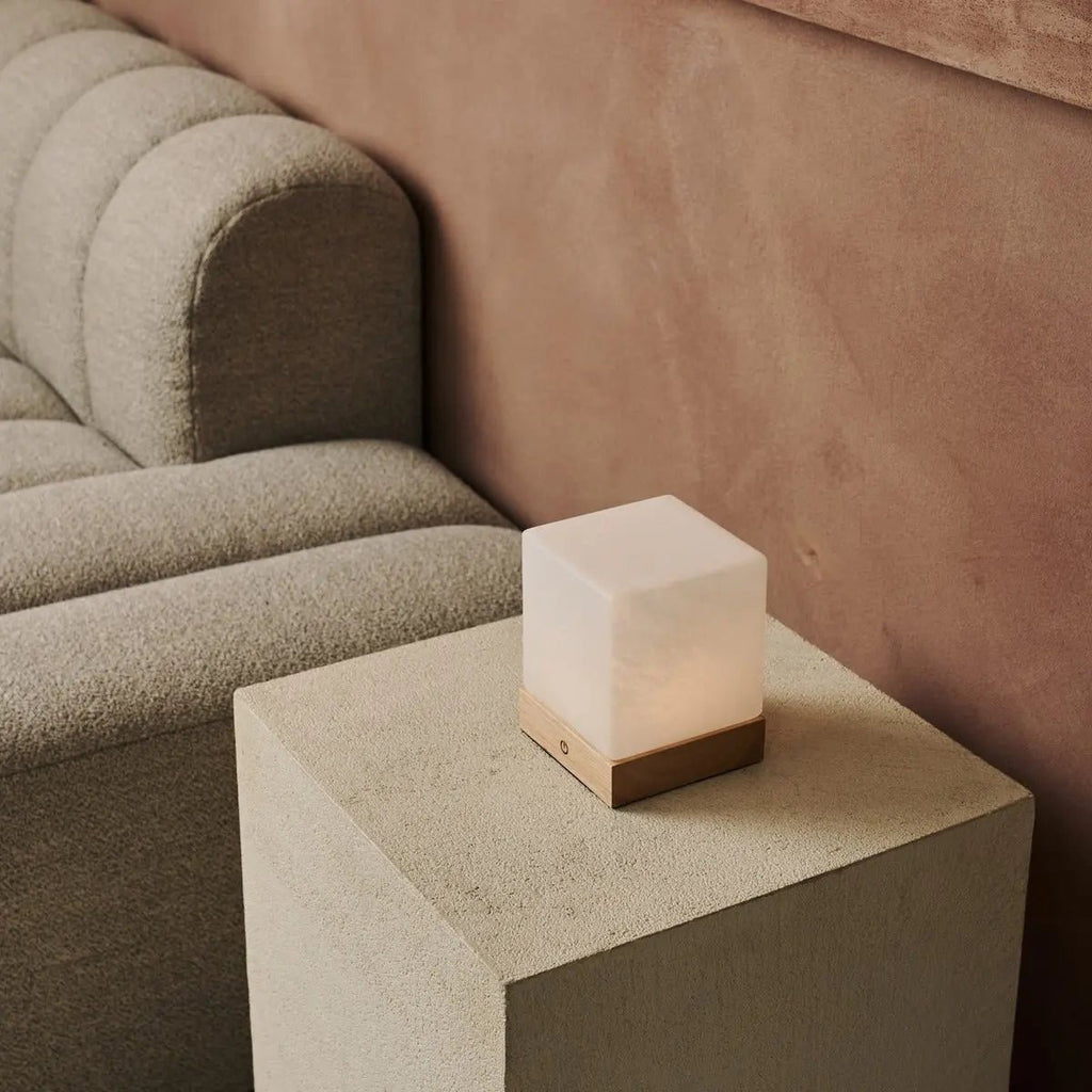 Yce Lichtbruine draadloze houten lamp