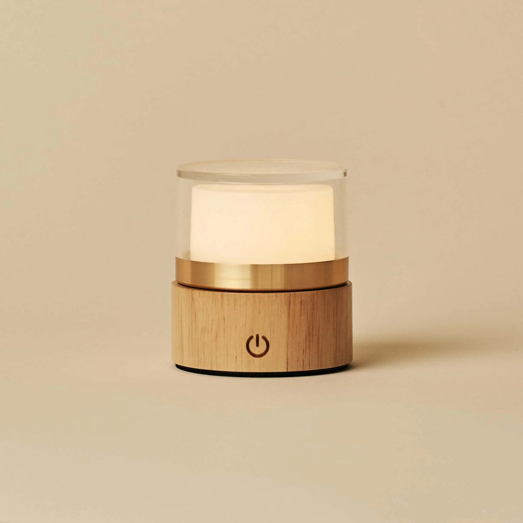 Leo Lichtbruine draadloze oplaadbare lamp
