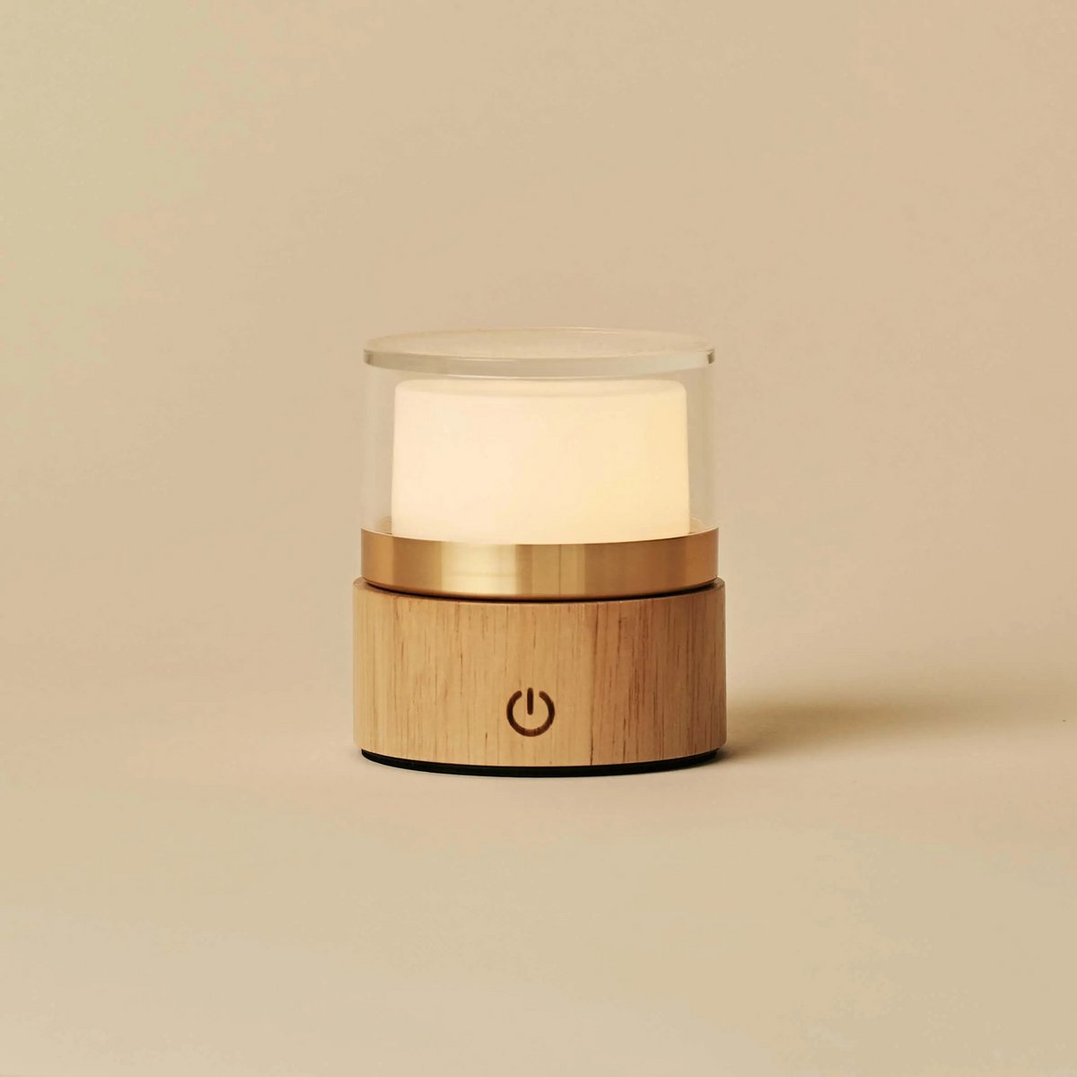 Leo Lichtbruine draadloze oplaadbare lamp