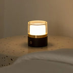 Leo Donkerbruine Oplaadbare Lamp