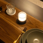 Leo Donkerbruine Oplaadbare Lamp
