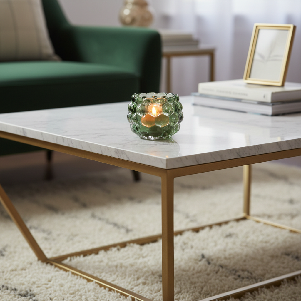 De Bubble Glow Kaarshouder - Groen