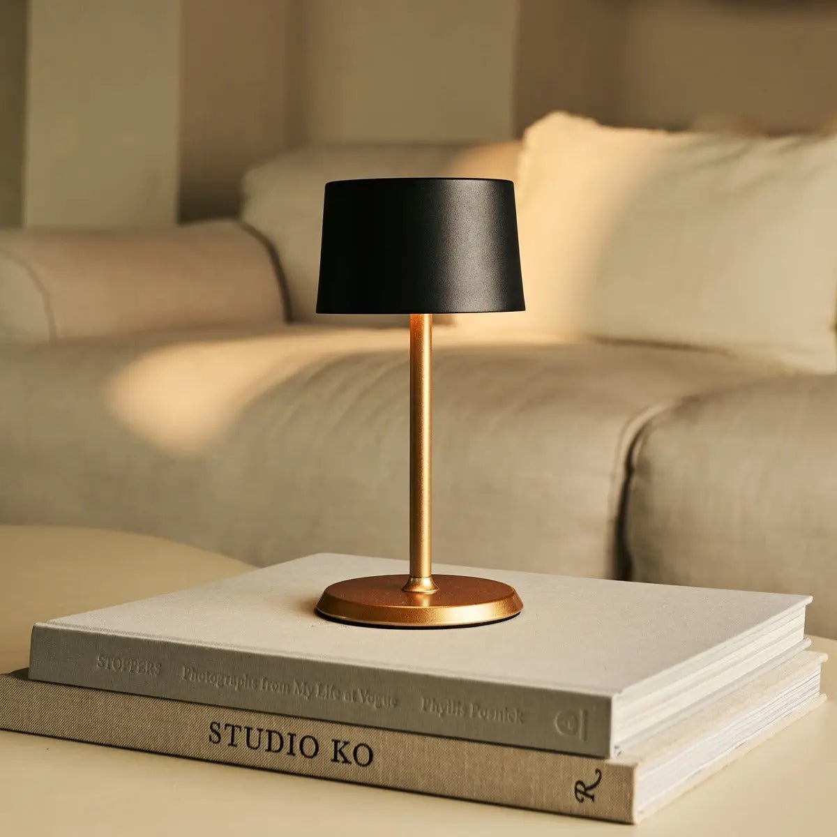 David Zwart & Goud Oplaadbare Tafellamp
