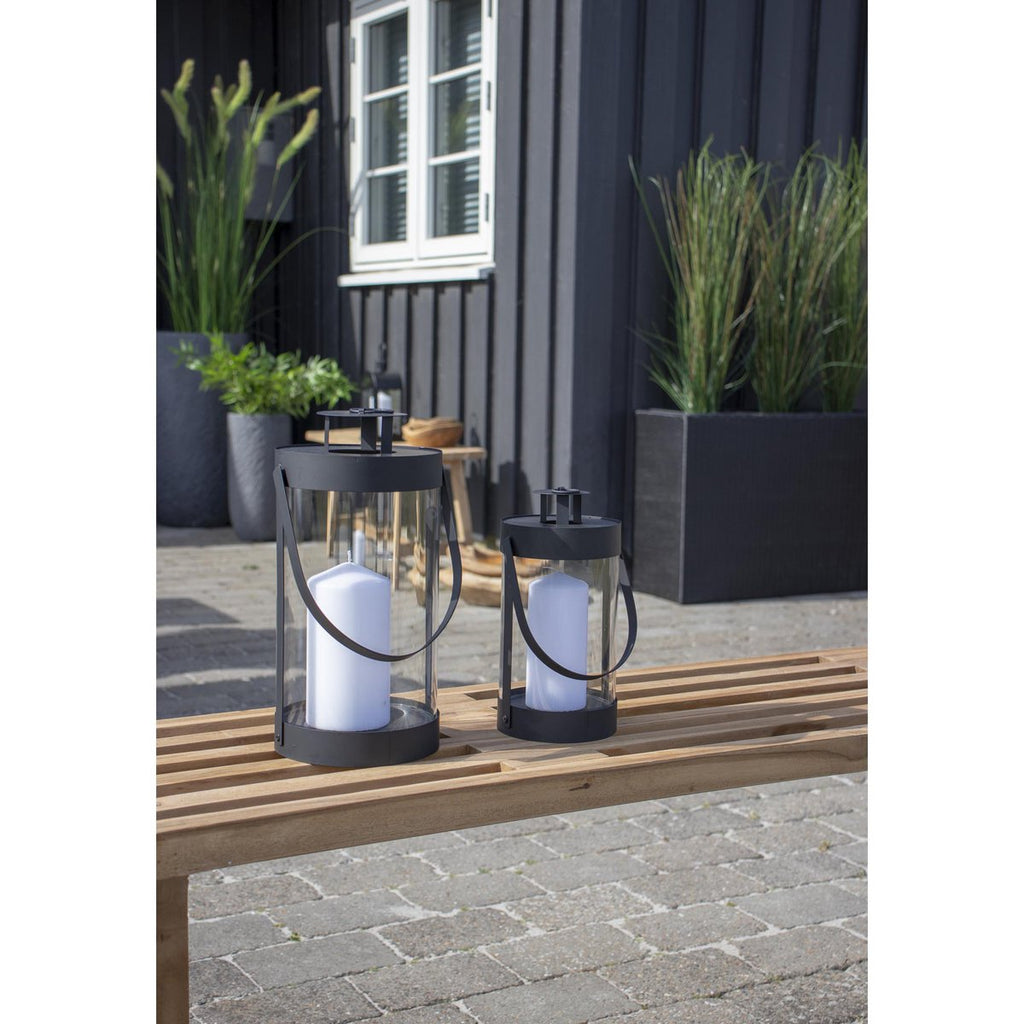 Bondi-lantaarns - Zwart, staal/glas - Set van 2