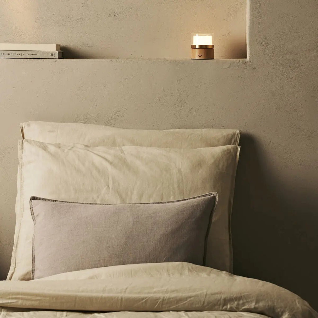 Leo Lichtbruine draadloze oplaadbare lamp