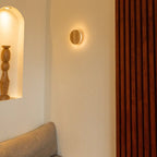 Lou Lichtbruine draadloze wandlamp