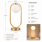 Emma Taffellamp White Gold