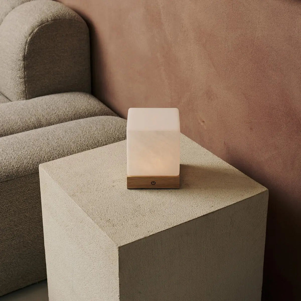 Yce Lichtbruine draadloze houten lamp